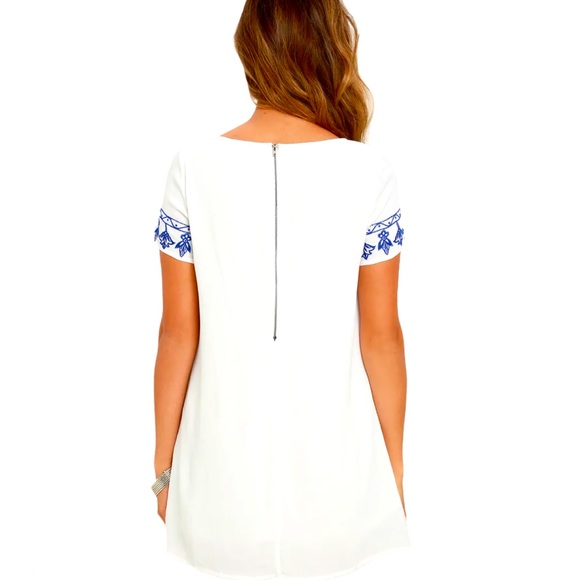 Lulu’s Embroidered Shift Women’s Mini Dress - XS - Picture 4 of 17